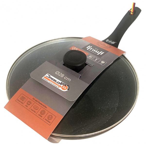 Сковорода з кришкою 28 см Grand Chef 25-45-142 Krauff