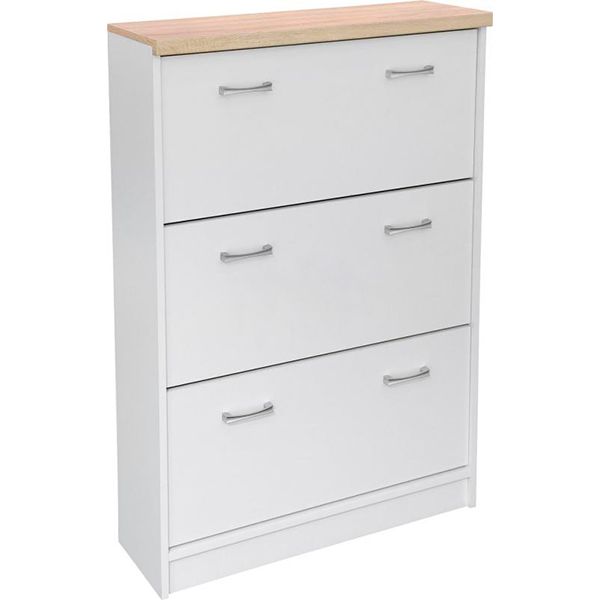 Тумба для обуви Margo Топ Мix SZFK BUT 3K 270x800x1210 мм белый/дум сонома 270x800x1210 мм белый 