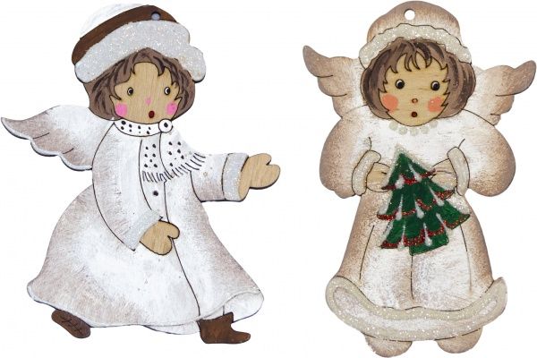 Набір підвісок № 19 Два ангела 11,5 см 818 