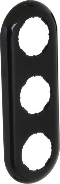 Рамка трехместная UP! (Underprice) Retro универсальная черный HSN-FRP.H1G3-BK