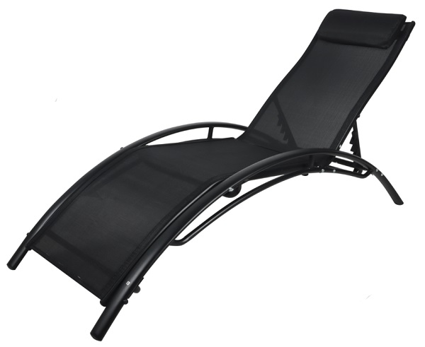 Шезлонг Indigo UHSR090604 чорний 66x179 см