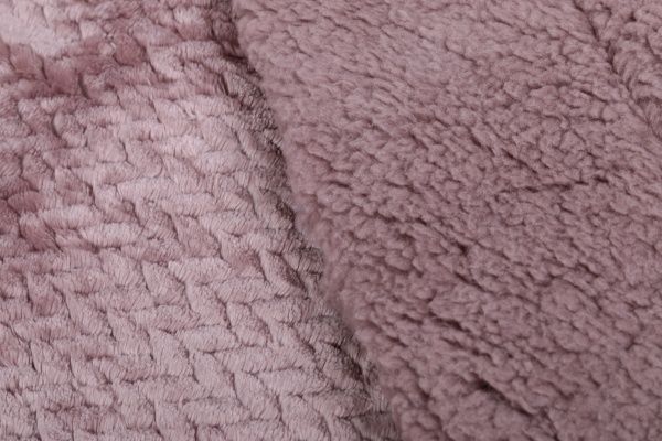 Покривало декоративне Коса Жакард 160x200 см La Nuit пудровий 