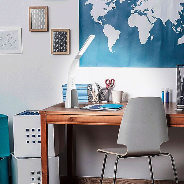 Настольная лампа офисная Intelite WT Sound 9 Вт белый DL7-9W-WT 