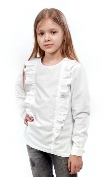 Блуза Эдельвика р.122 белый 81-21/09 