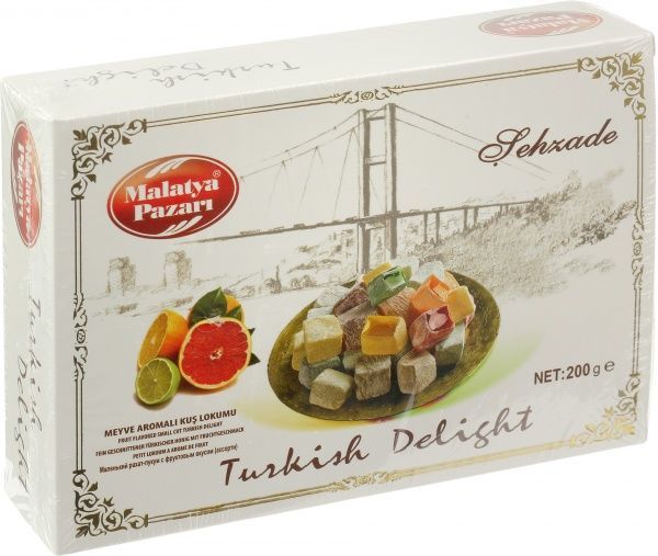 Рахат-лукум Malatya Pazari фруктовый аромат 200 г (8690985911204) 