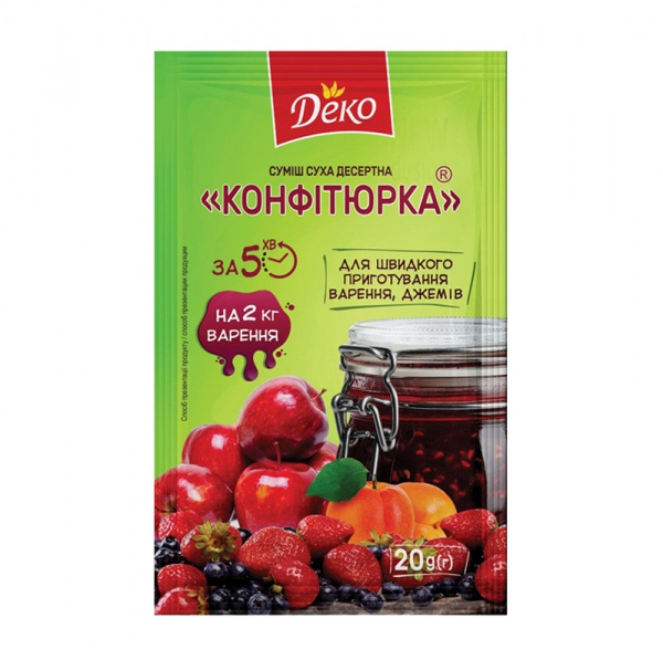 Смесь сухая десертная Деко Конфитюрка 20 г