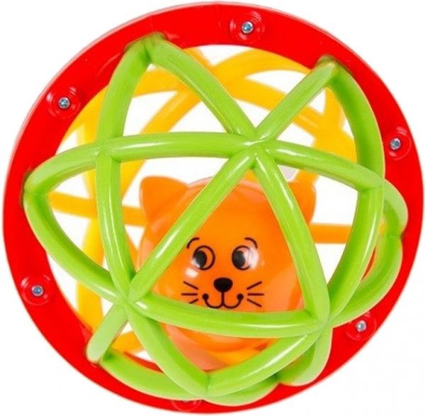 Погремушка-шарик Kiddieland Шустрый котенок 49858