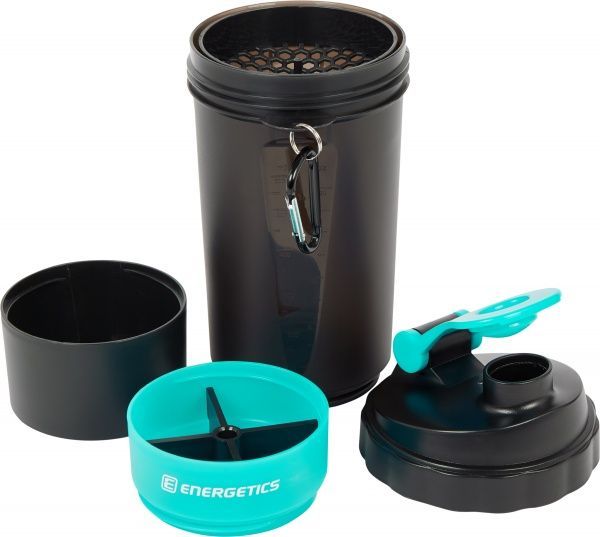 Шейкер Shaker Bottle 296592-662 600 мл чорний із бірюзовим Energetics