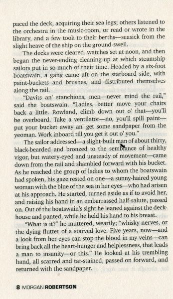 Книга Морган Робертсон «The Wreck of the Titan Or Futility»