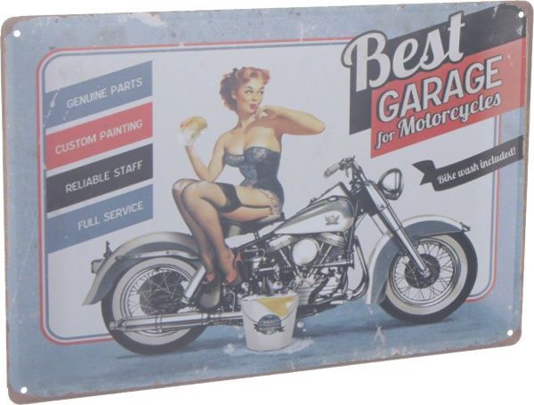 Табличка жестяная печатная Best garage 20x30 см разноцветный 