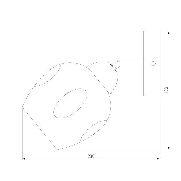 Бра Strotskis Marci 1x40 Вт E27 хром 30164/1