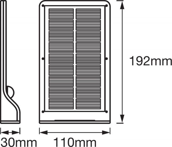 Світильник на сонячній батареї Ledvance Doorled Solar 3 Вт IP44 темне срібло 