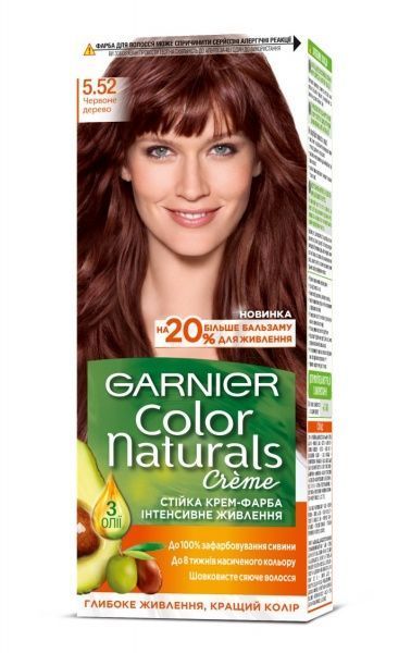 Крем-фарба для волосся Garnier Color Naturals 5.52 Червоне дерево 112 мл