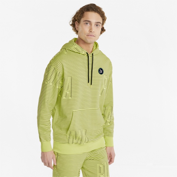 Джемпер Puma SWxP AOP Hoodie TR 53362829 р. XL салатовий