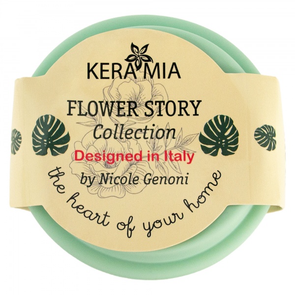 Чашка с крышкой Flower story 440 мл 21-279-123 Keramia