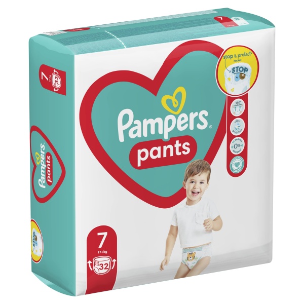 Підгузки-трусики Pampers Pants Розмір 7 (17+ кг) 32 шт.