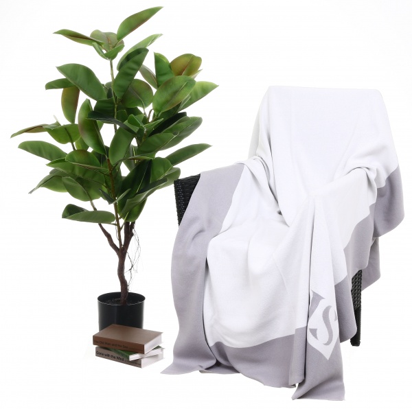 Плед Нежность 130x200 см серый SIS 