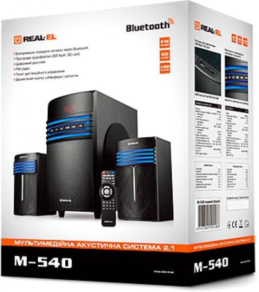 Акустическая система Real-el M-540 2.1 black 