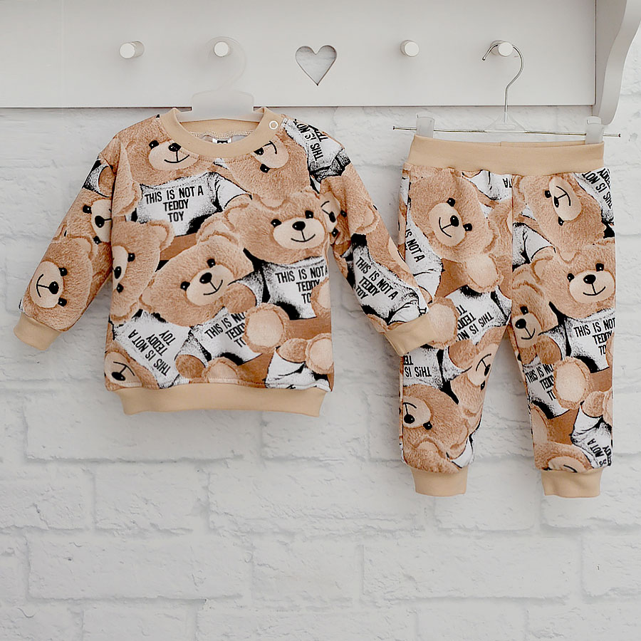 Комплект детской одежды Blanka Мишка бежевый р.74-80 110849
