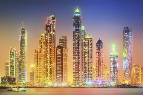 Картина Ночной город КП10-004 69x43 см 