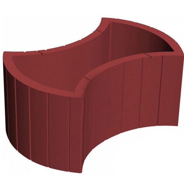 Цветочница красная 450х660 мм