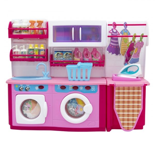 Кукольная кухня Qun Feng Toys Родительский дом 37x11.5x28.5 см Розовая 2802S