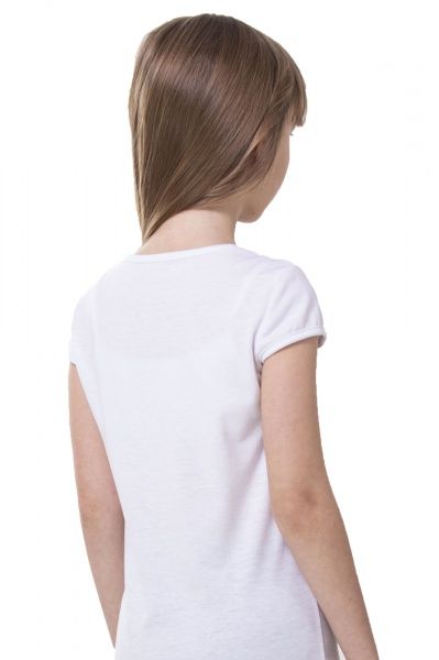 Футболка для дівчаток KOSTA 0114-1 р.146-152 білий 
