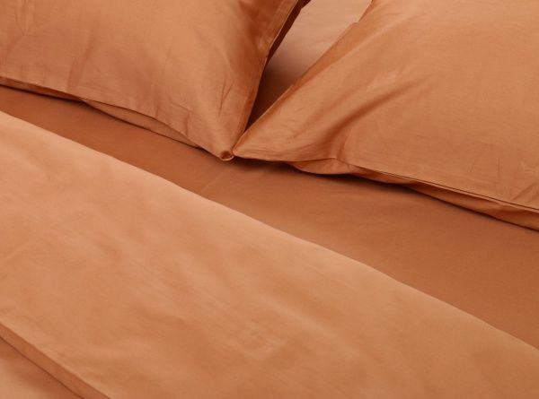Комплект постельного белья Mono orange D двухспальный оранжевый La Nuit 