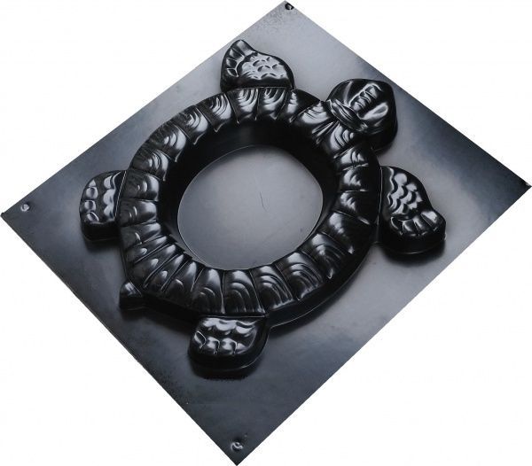 Форма-трафарет для изготовления цветников Черепаха 420x380x50 мм