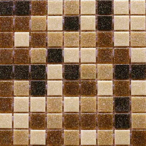Мозаика Guangzhou rose стеклянная микс 327х327 мм коричневая