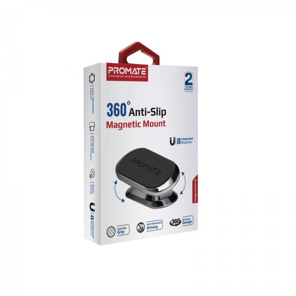 Тримач магнітний для телефону Promate Magnetto 3 Black (magnetto-3.black)