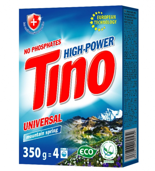 Порошок для машинной и ручной стирки Tino High-Power Mountain spring 0,35 кг 