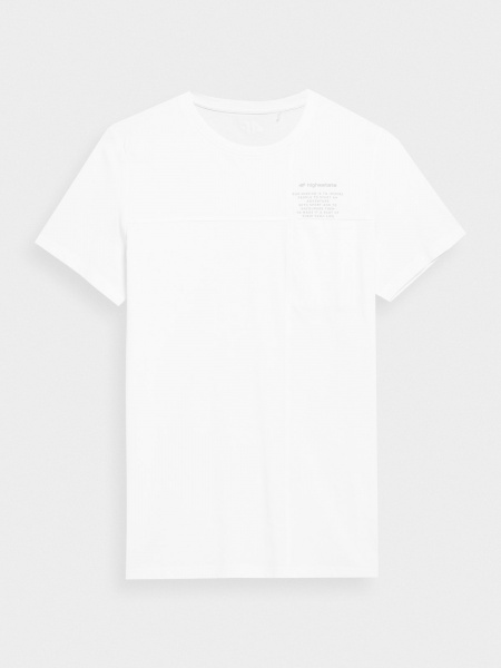 Футболка 4F TSHIRT M299 4FSS23TTSHM299-10S р.S белый