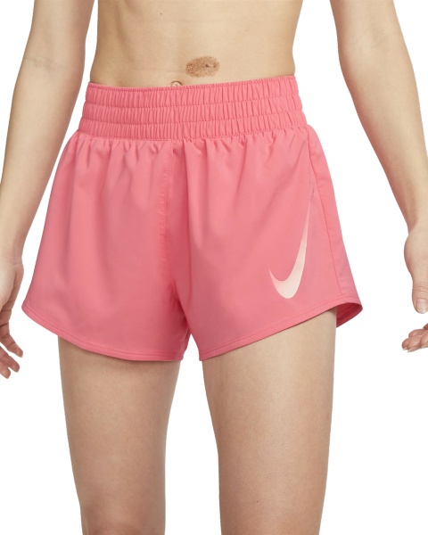 Шорты Nike W NK SWOOSH SHORT VENEER VERS DX1031-894 р. M розовый