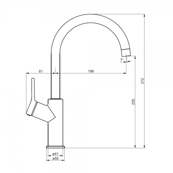 Смеситель для кухни Damixa Eclipse DX310720400
