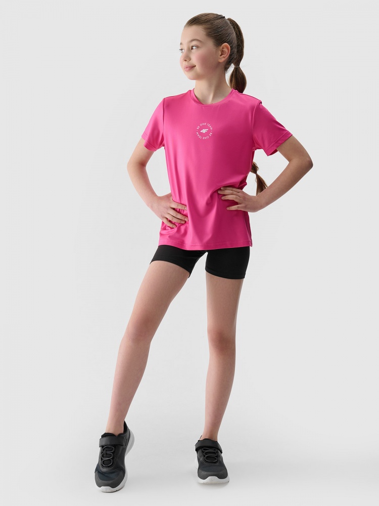 Футболка 4F TSHIRT FNK F1185 4FJWSS25TFTSF1185-55N р.146-152 рожевий