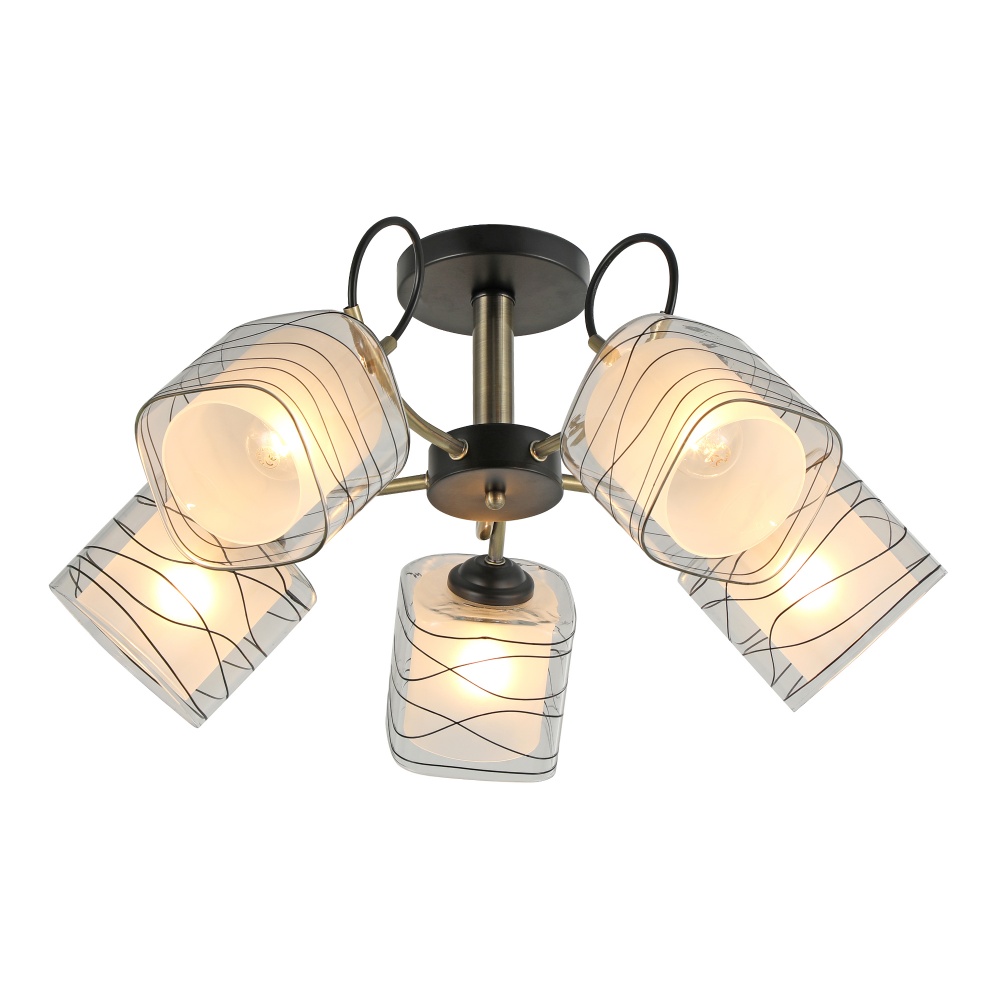 Люстра Miorro Milena 550х290 мм 40 Вт E27 латунь 51-311-150