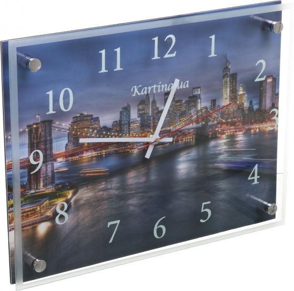 Часы настенные под стеклом 30х40 см