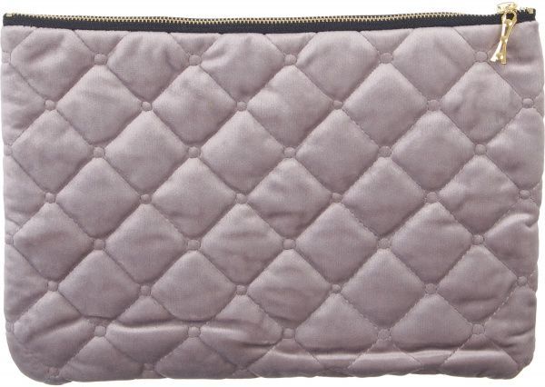 Косметичка La Nuit Велюр Nellie 19x28 см сірий 