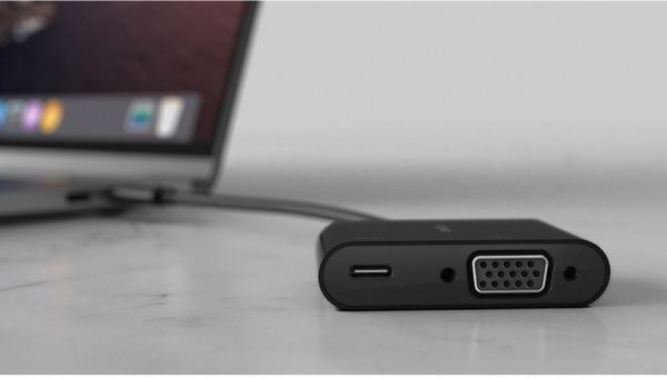 Адаптер Belkin USB Type-C – VGA чорний (AVC001BTBK) USB-C - VGA 60W PD, black 