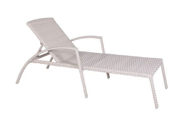 Лежак Bella Vita Каспія сірий 70x195 см 