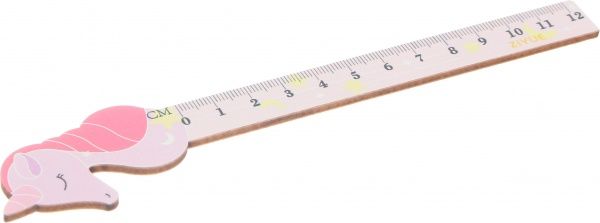Линейка Единорог розовый 12 см