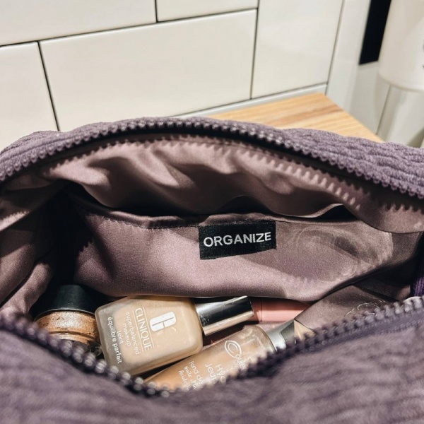Косметичка Organize Косметичка вельветовая Organize 24*13*13 см (фиолетовая) фиолетовый 