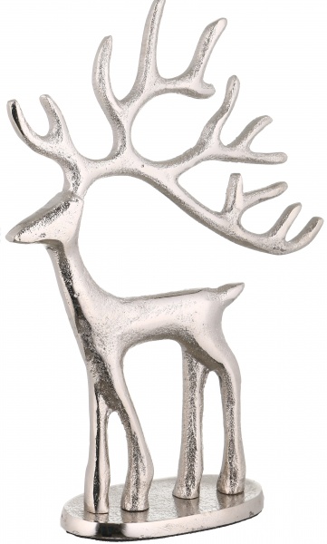 Статуэтка олень серебряный большой 25x18x6 16091 B
