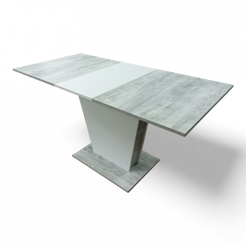 Стол обеденный 1100(1450)x700x750мм урбан лайт/урбан лайт/белый