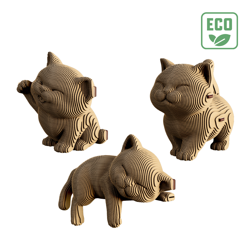 Конструктор картонний Cartonic 3D Puzzle KITTENS TRIO CARTKITTENS