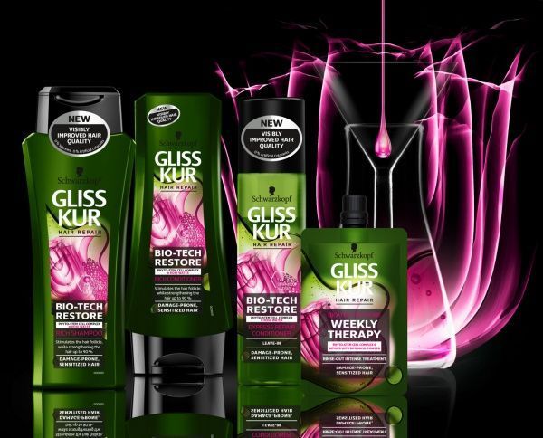 Шампунь Gliss Kur Bio-Tech Restore для чувствительных, склонных к повреждению волос 400 мл