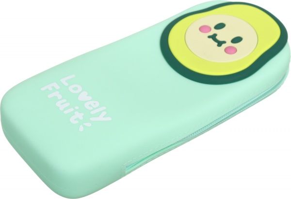 Пенал школьный Lovely Avocado 20х9х3 см зеленый