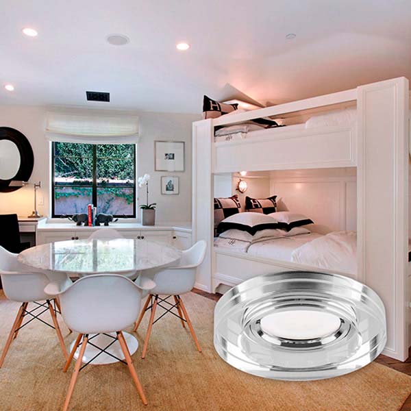 Светильник точечный LightMaster с Led-подсветкой GU5.3 серебряный CL1080 