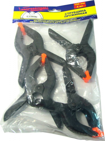 Струбцина Сталь пружинная 150 мм 4 шт 47112
